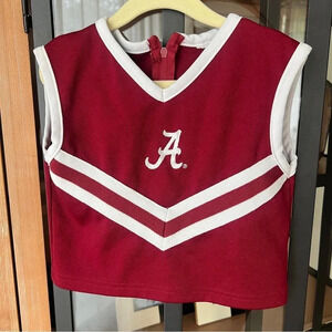 Alabama football cheerleader top girls toddler tank costume Bama roll tide